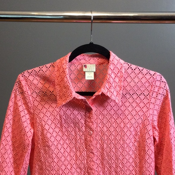 MP Sigrid Olson peach button down blouse - Picture 5 of 14